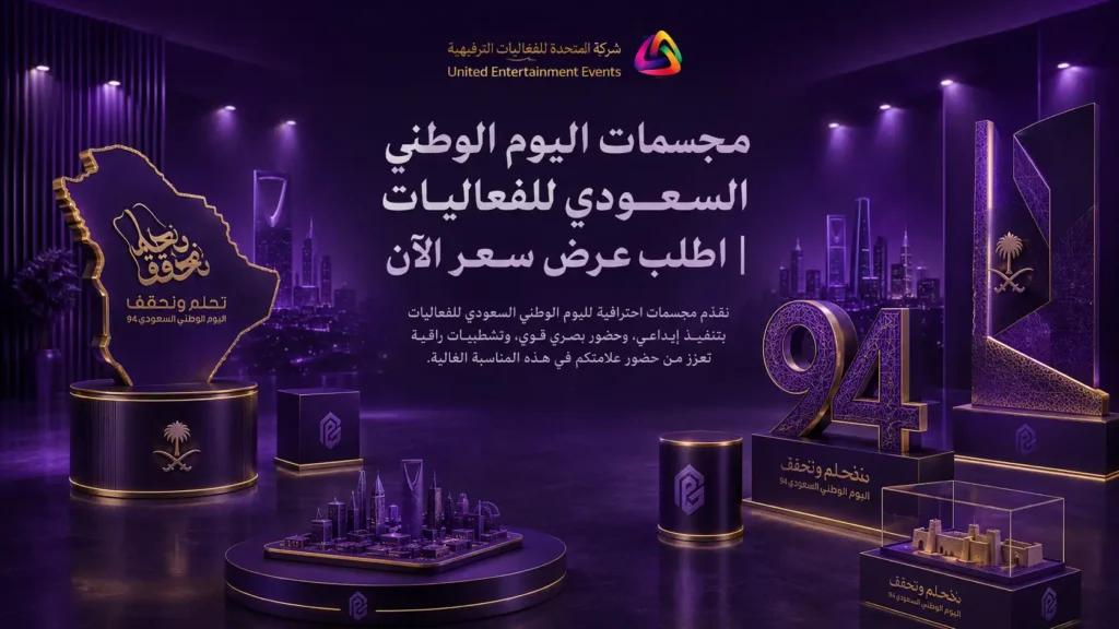 مجسمات اليوم الوطني السعودي | اصنع حضورًا يلفت الأنظار